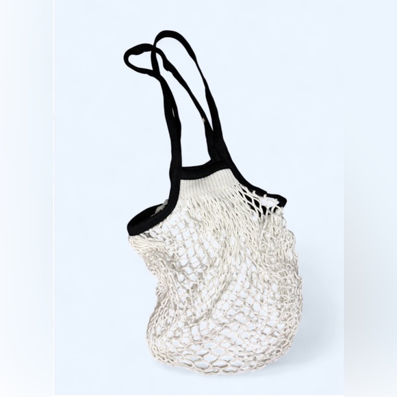 Elegant White Mesh Chanel Perfume Tote - Picture 5 of 6